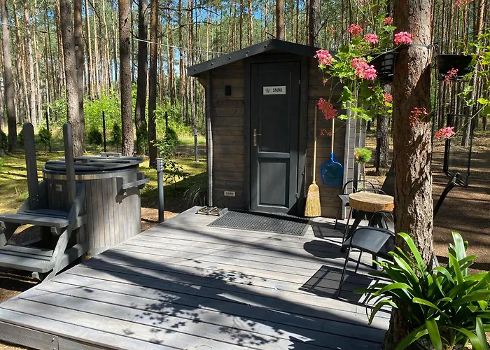 Biala's - Z Sauna I Jacuzzi W Puszczy Noteckiej - Tylko Dla Doroslych Ferienhaus *